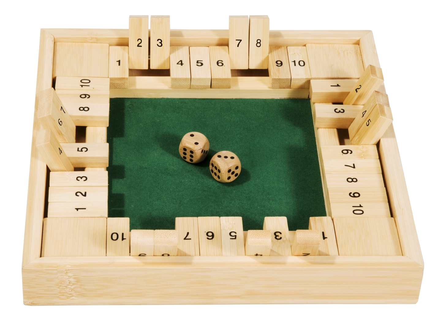 Game, Shut the box, for 4 players