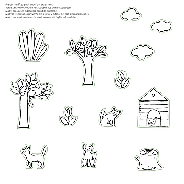 Craft kit, group of cats