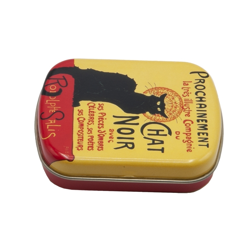 Mini box, Art Nouveau, Chat Noir, metal