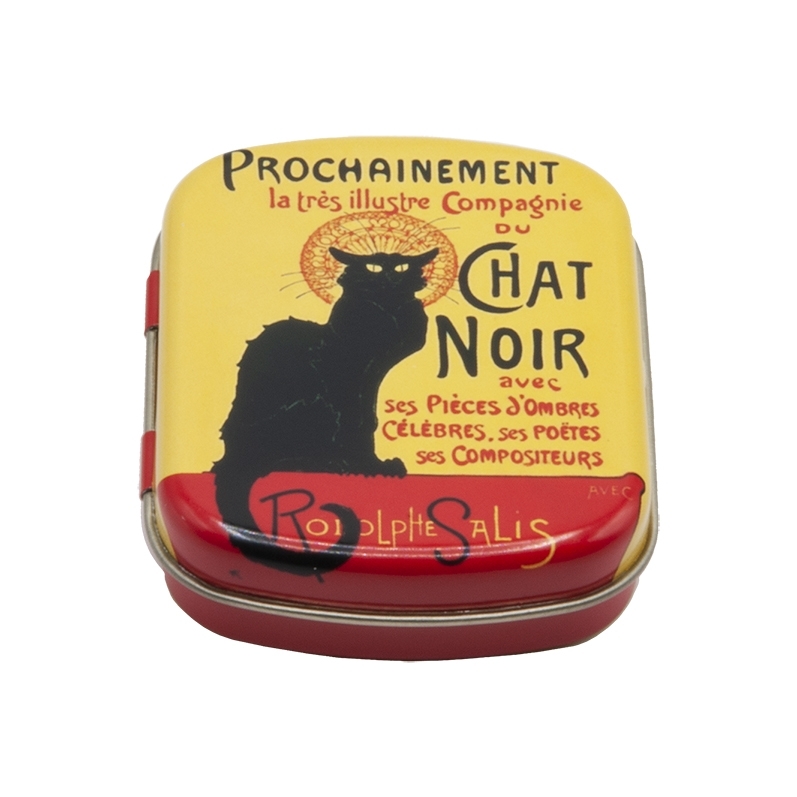 Mini box, Art Nouveau, Chat Noir, metal