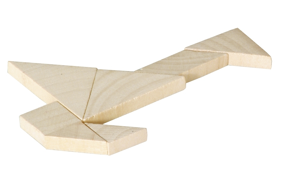 IQ-Test, Square (Tangram) puzzle, wood