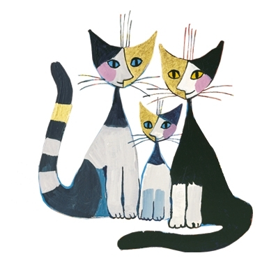 Art-Stickers, Rosina-Wachtmeister, 5 sheets/pack