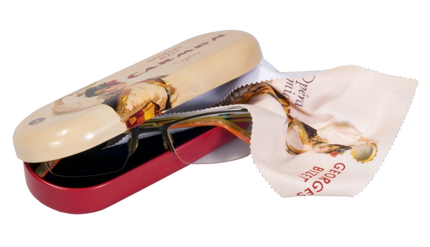 Spectacle case, Opera, Carmen,Bizet, metal