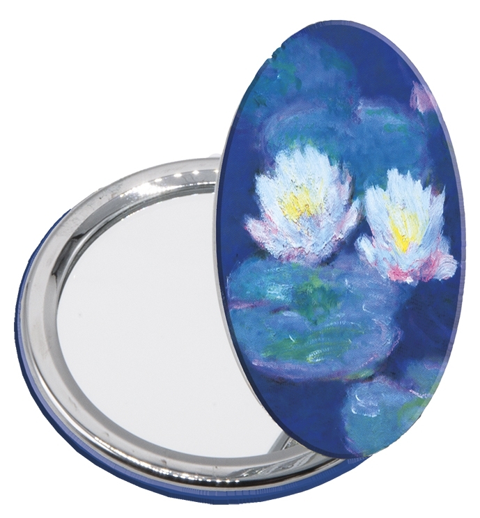 Pocket mirror, Monet, Water Lilies