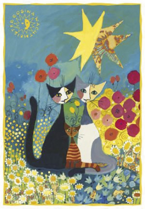 Folded card, Wachtmeister, Flower field 1