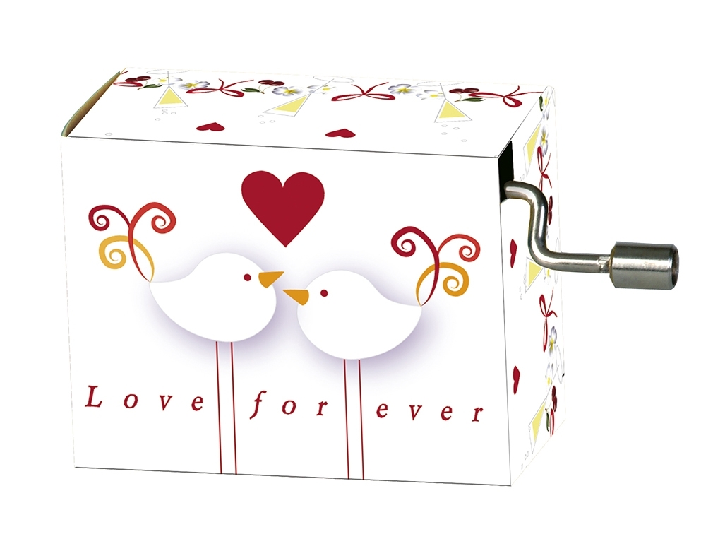 Music box, Wedding tune, doves, modern