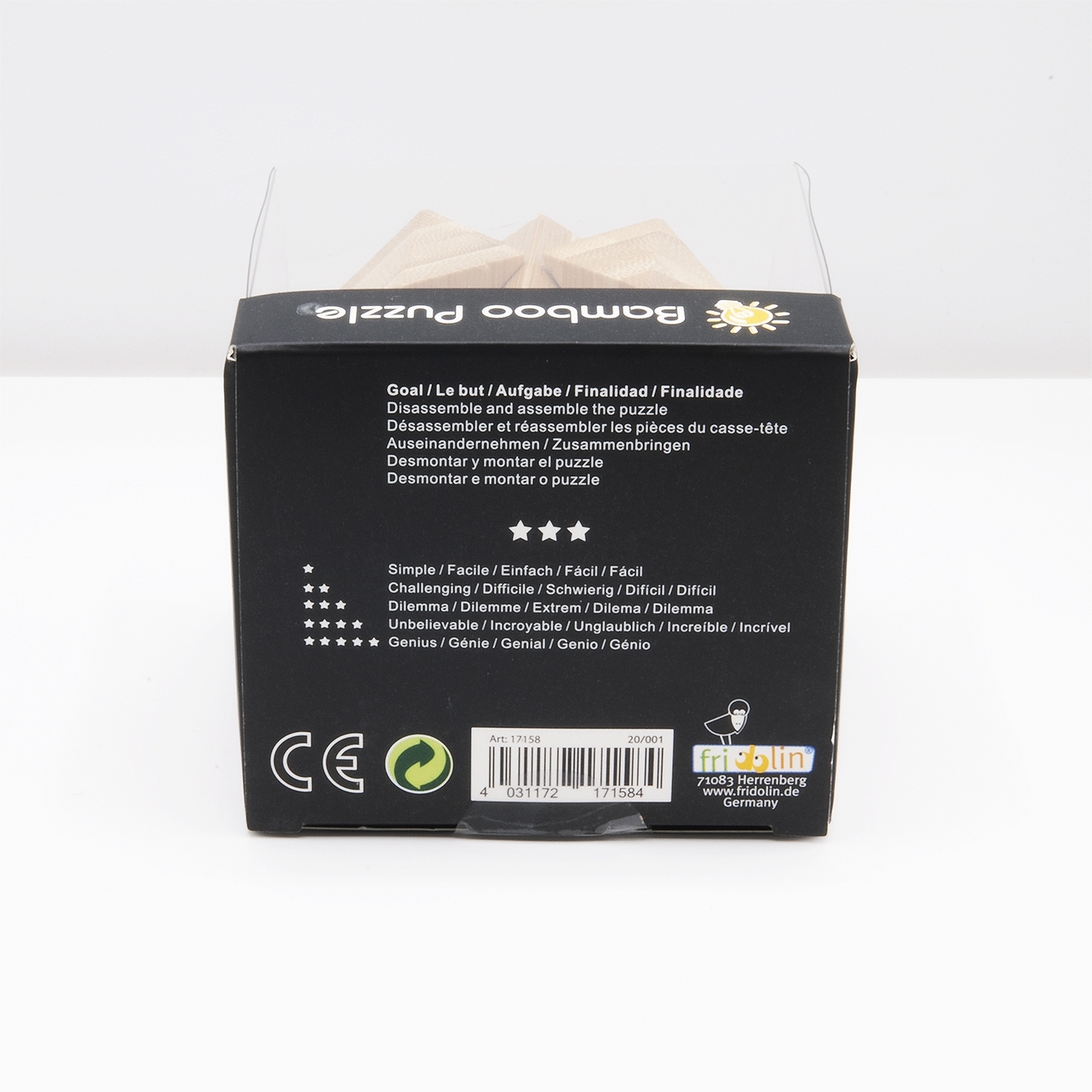 IQ-Test, bamboo puzzle, Angular Knot