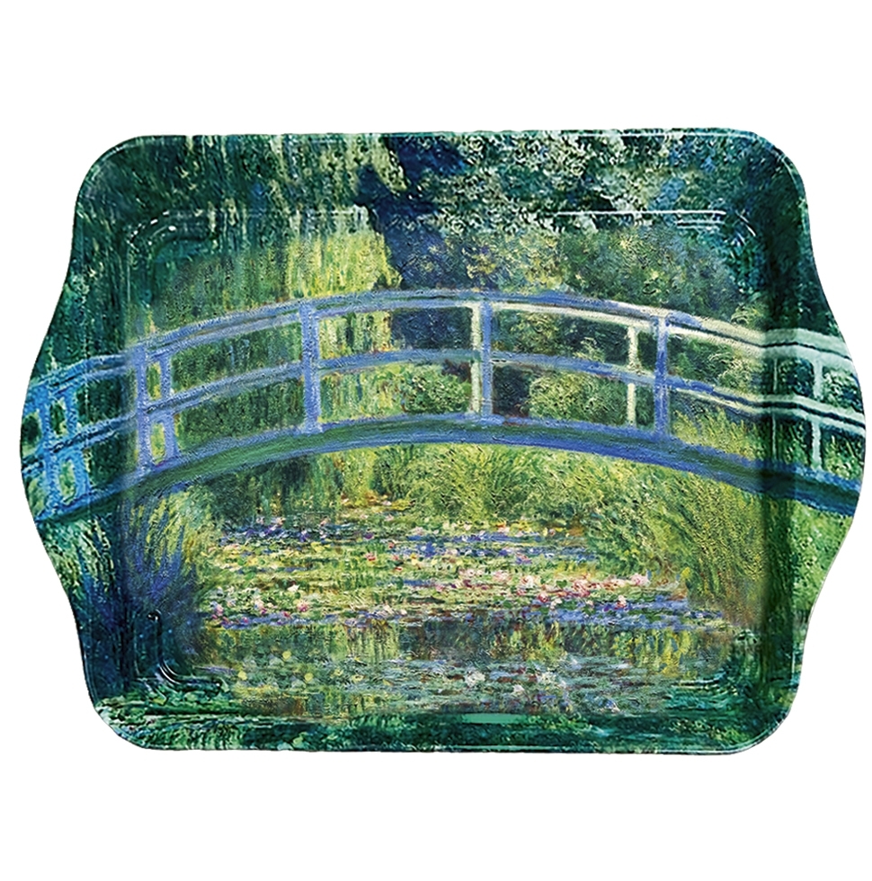 Tin tray, Monet, Japanese Bridge, small, metal