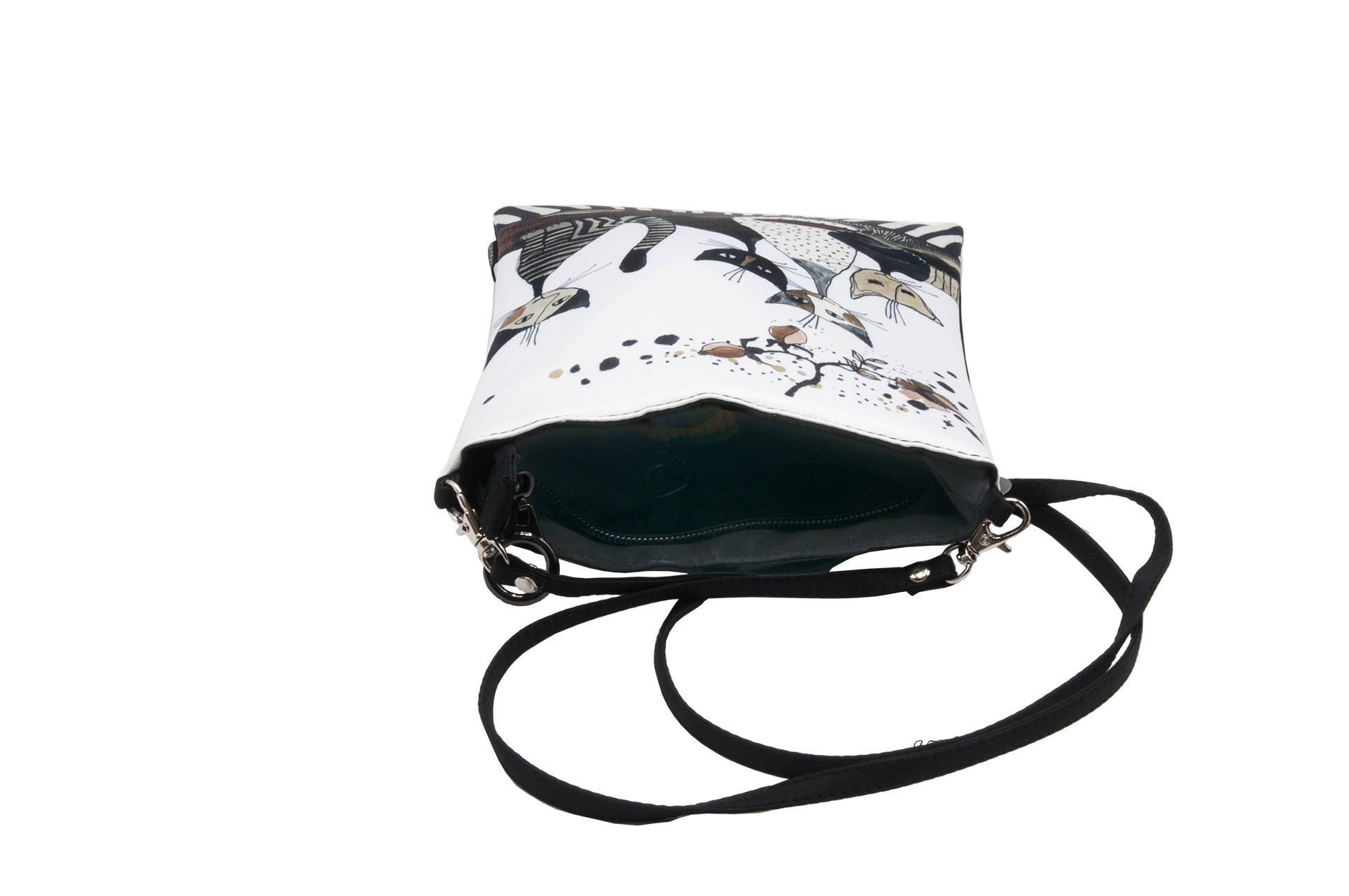 shoulder bag, Rosina Wachtmeister, Cats Sepia