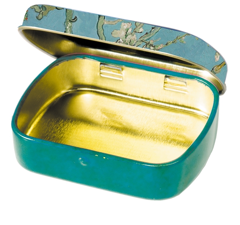 Mini box, Van Gogh, Almond Blossom, metal