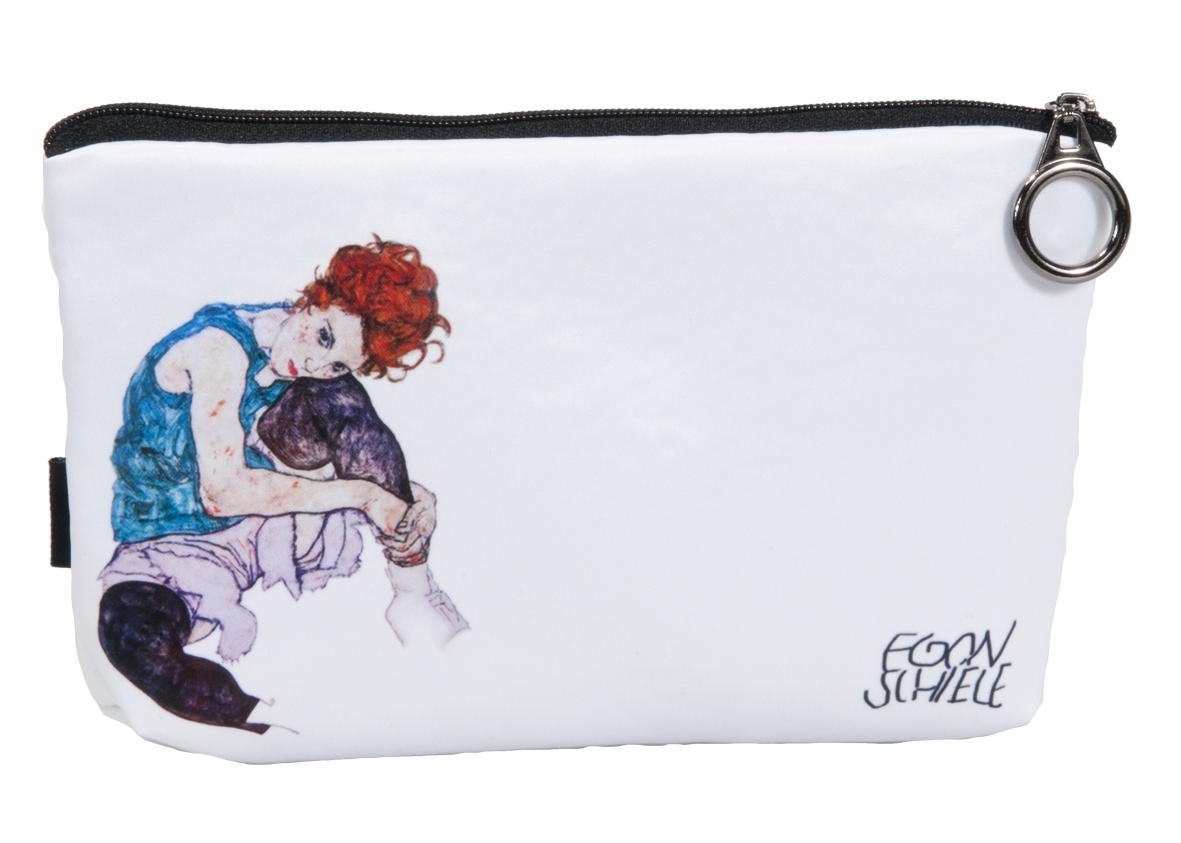 cosmetic bag, Egon Schiele, Seated Woman