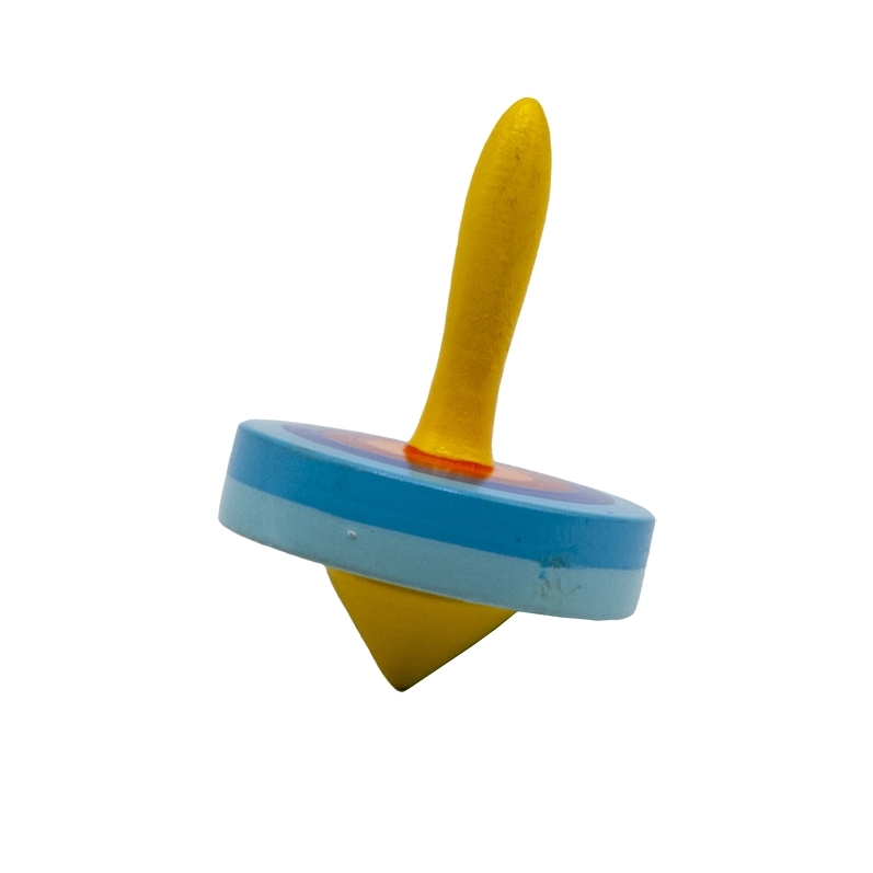 Wooden spinning top, Disc, sorted by color