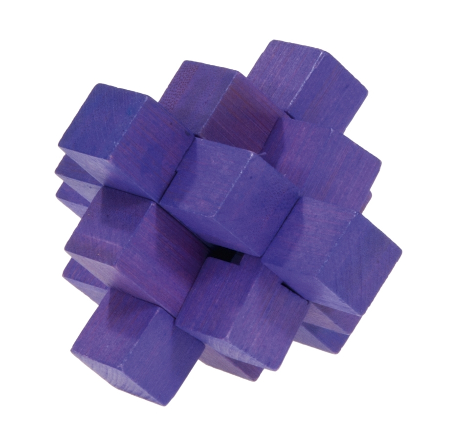 IQ-Test, bamboo Blockpuzzle, violet