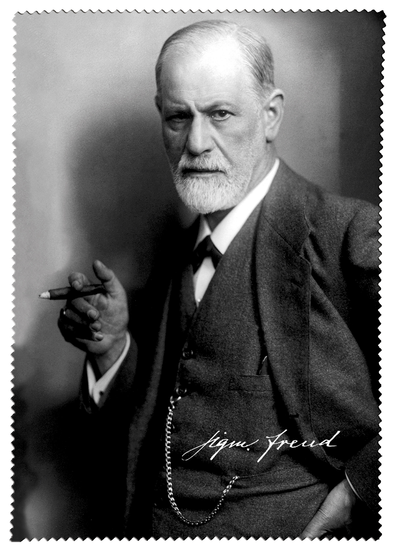 Spectacle case set, Sigmund Freud, Portrait