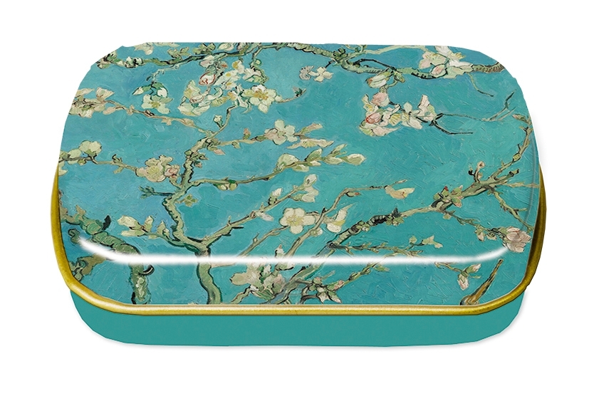 Mini box, Van Gogh, Almond Blossom, metal