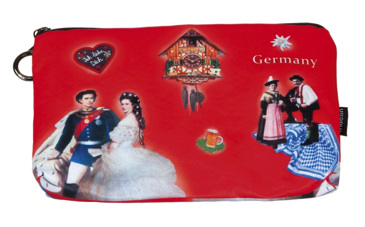 cosmetic bag, Germany, red