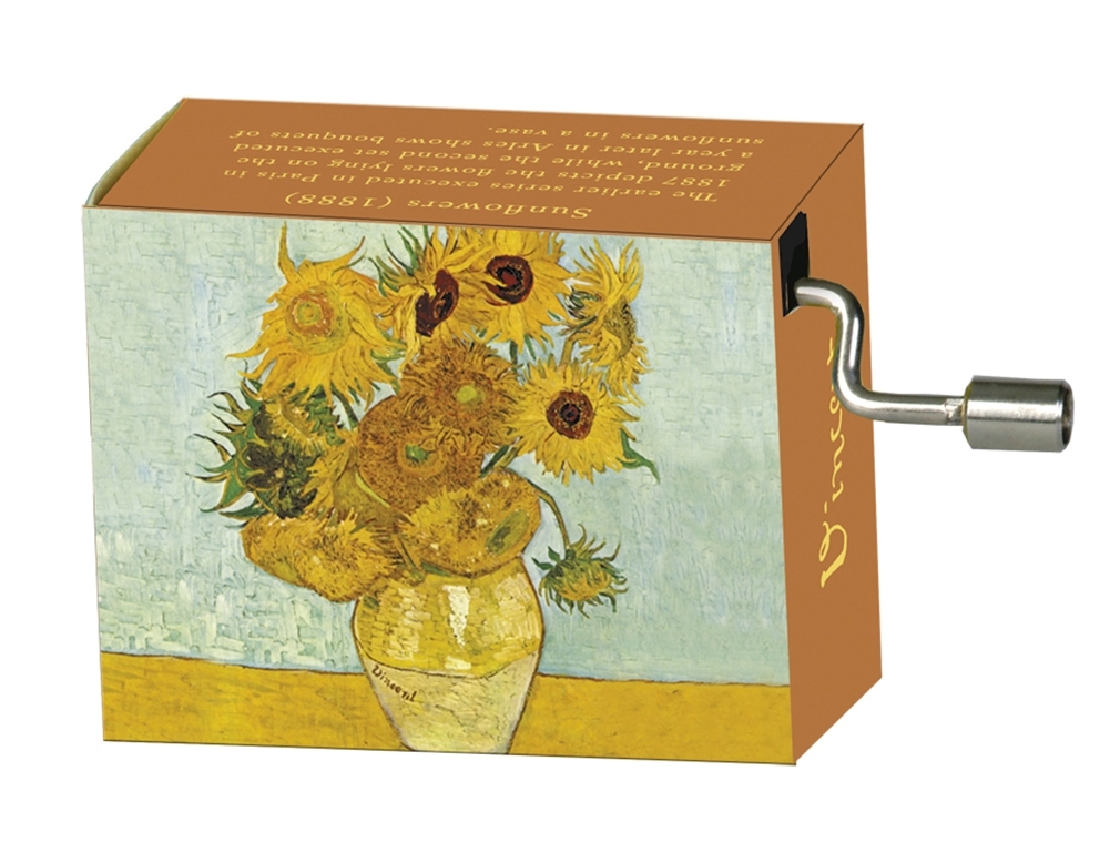 Music box, Spring/Vivaldi, Van Gogh/Sunflowers