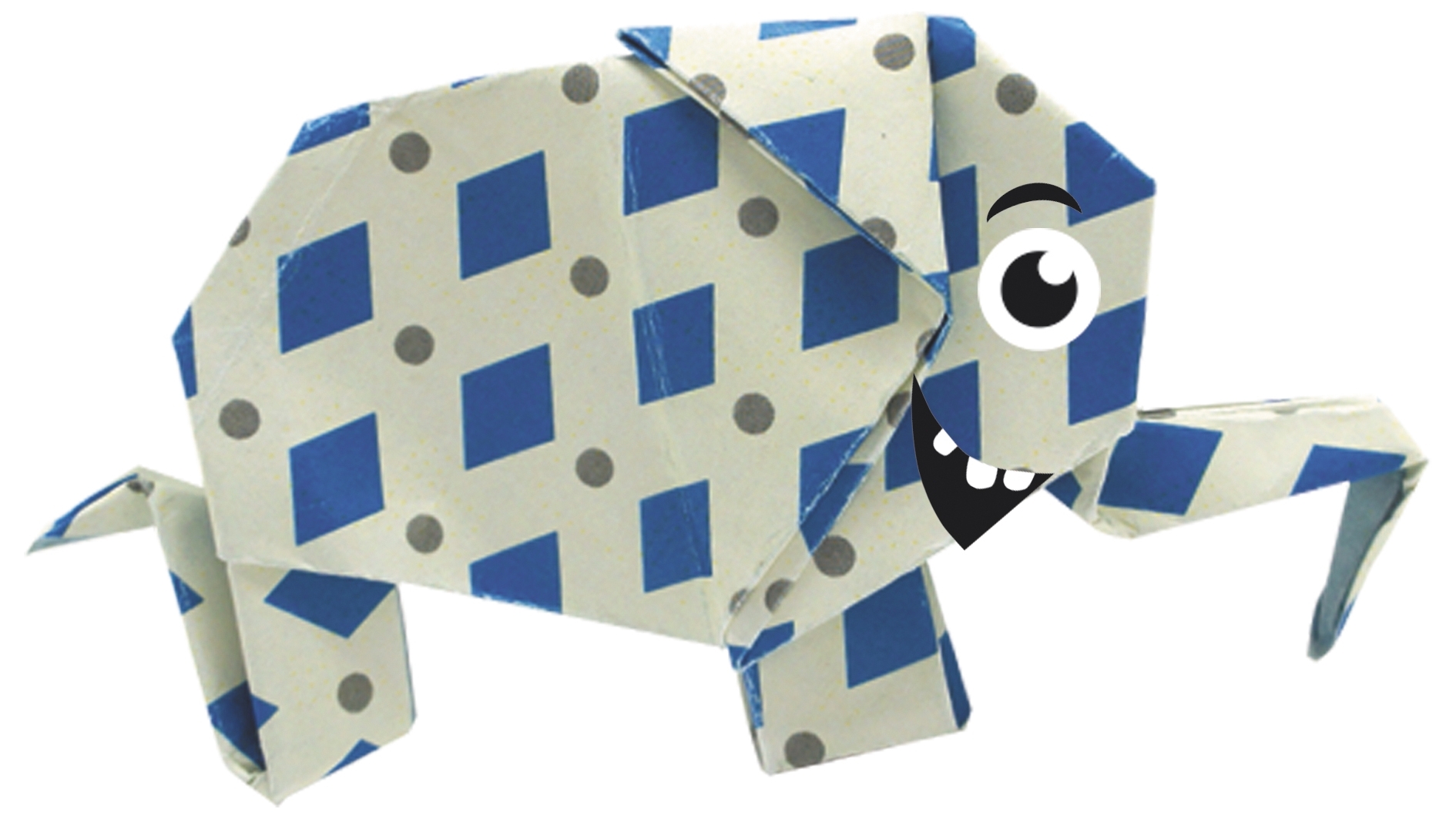 Funny Origami, Elephant, 20 sheets 20x20 cm