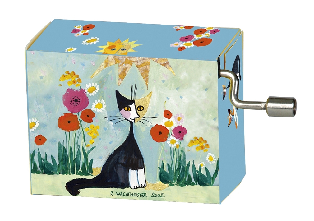 Music box, Happy Birthday, Wachtm/Cats + flowers