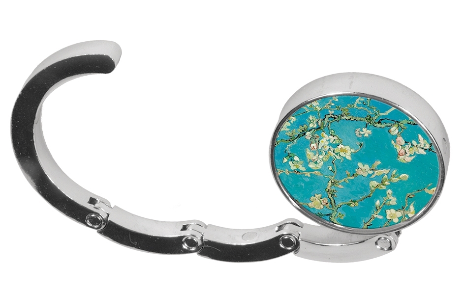 Taschen-Aufhänger, Van Gogh, Mandelblüte, silber