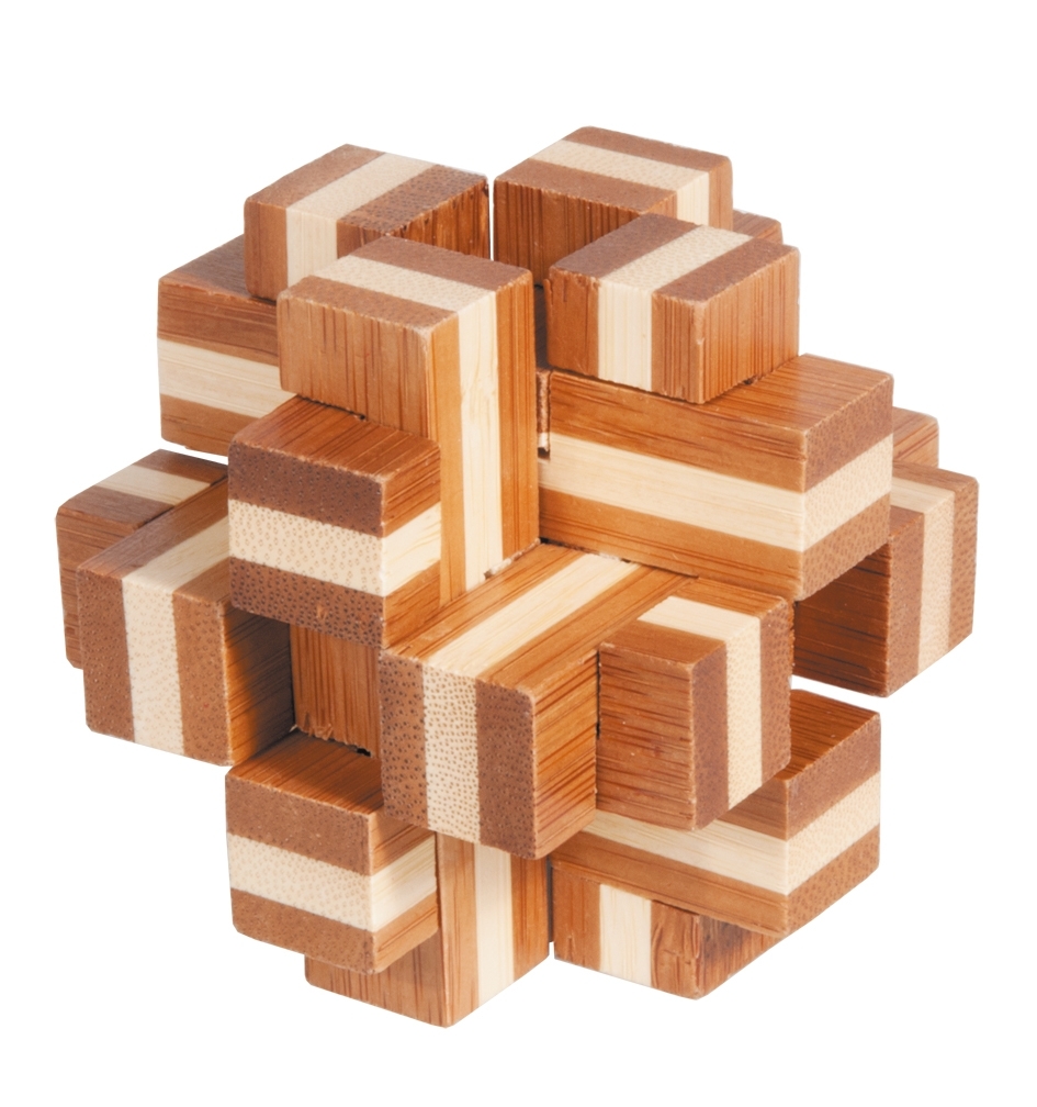 IQ-Test, bamboo puzzle, Cube Cross