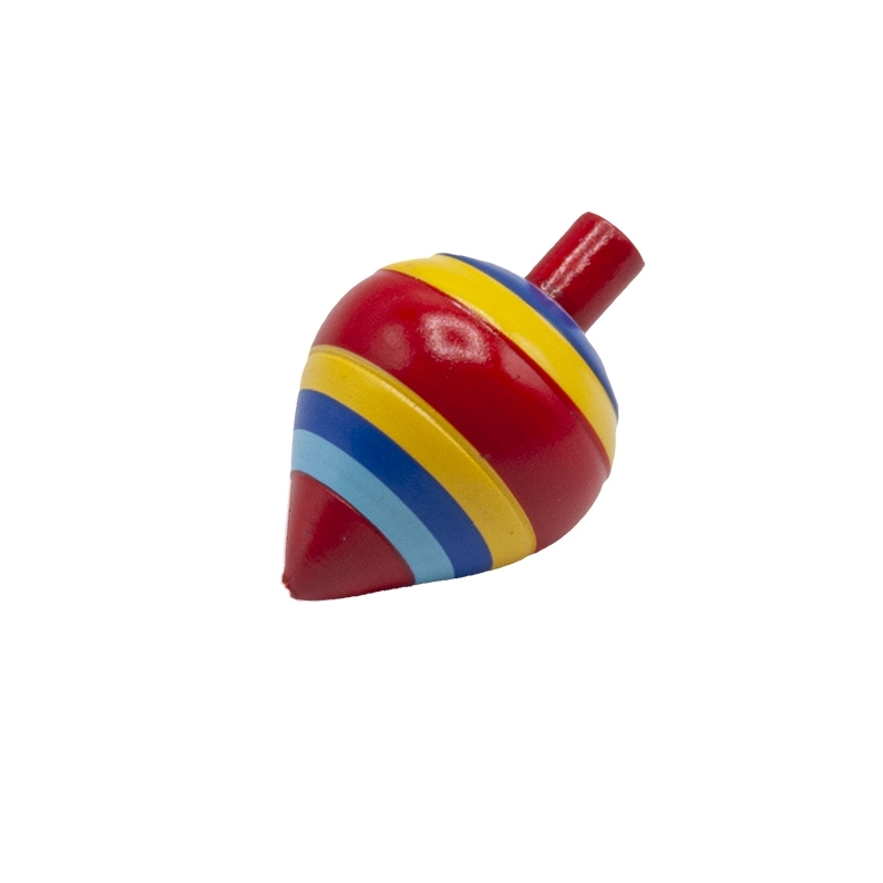 Wooden spinning top, Traditional, asstd by color