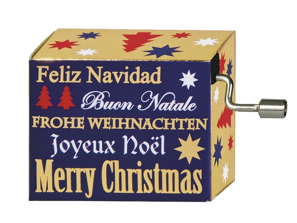 Music box, I wish you, Merry Christmas/gold emb