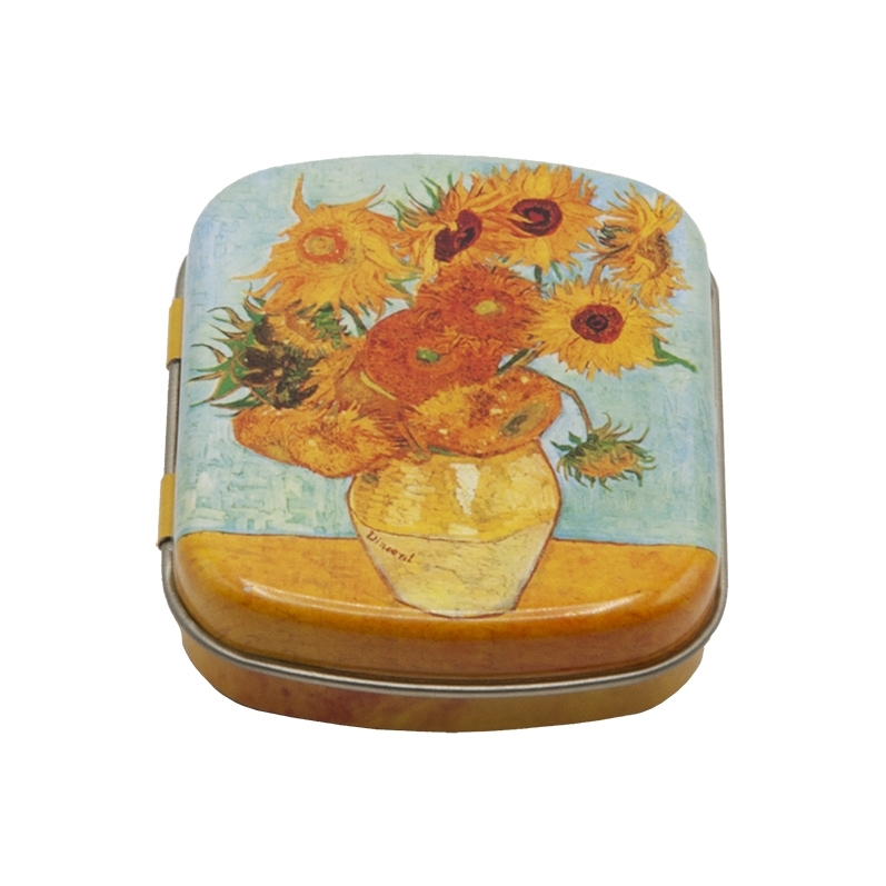 Mini box, Van Gogh, Sunflowers, metal