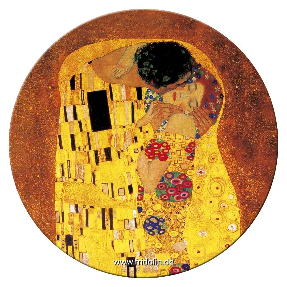 Pocket mirror, Klimt, The Kiss