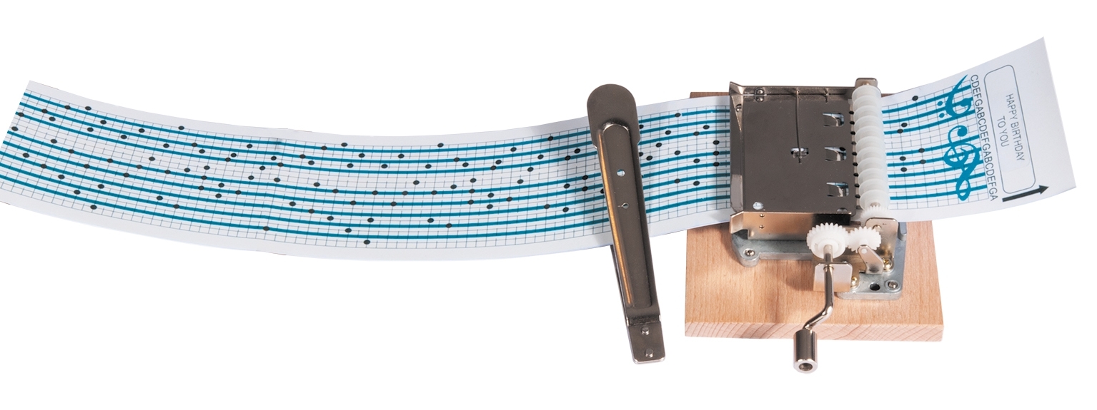 20-note music box for self punched melody stripes