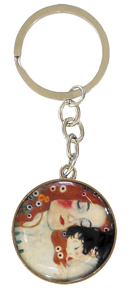 art keyring, one-sided, Klimt, Mother and Child