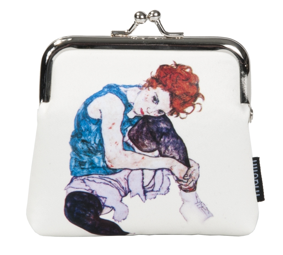 Click purse, Egon Schiele, Seated woman