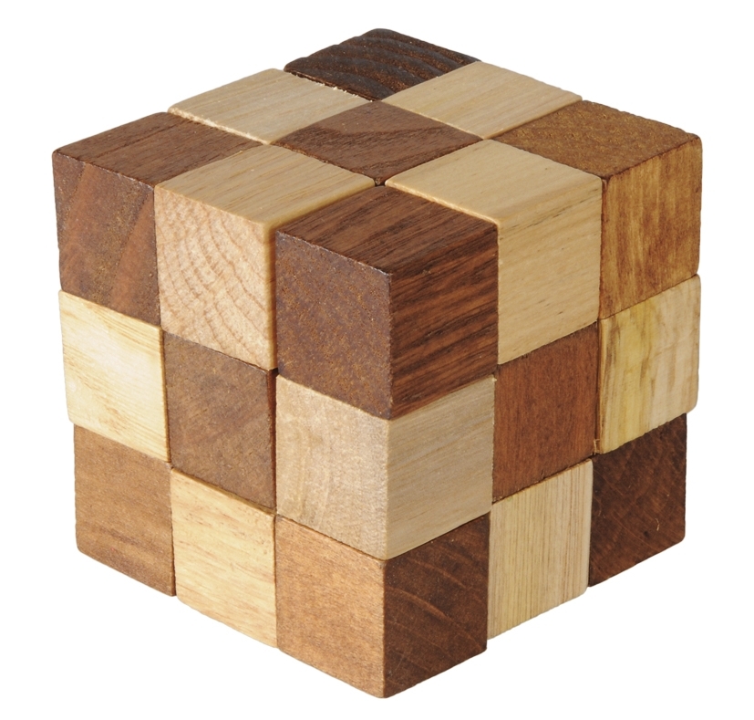 IQ-Test, Magic cube, natural, large