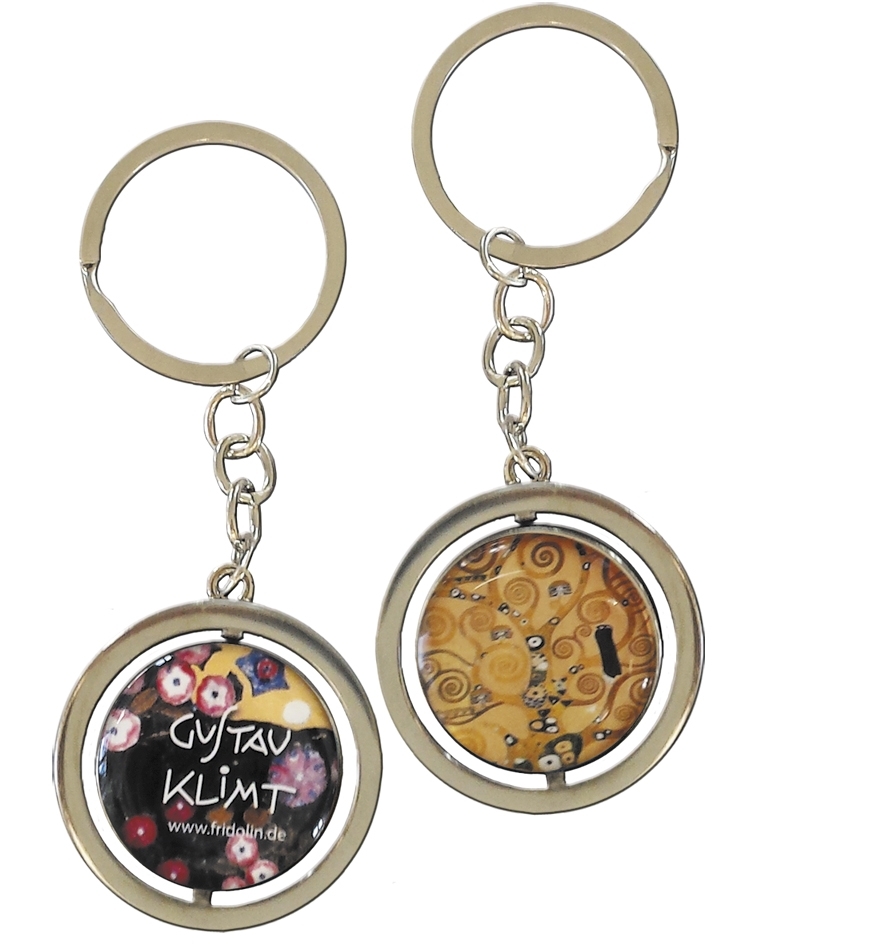 art keyring, two-sided, Klimt, Tree of Life