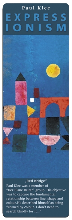 art bookmark, Expressionsm, Paul Klee/Red Bridge