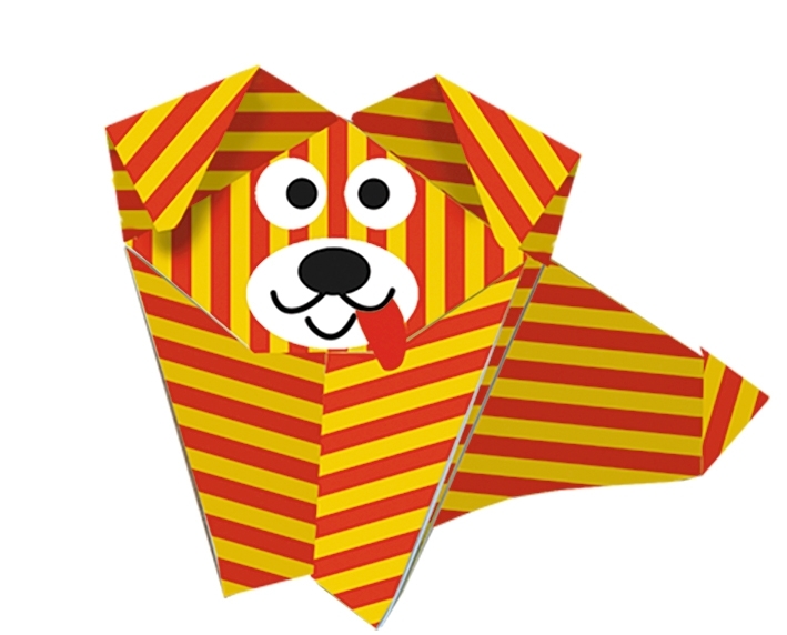 Kids-Origami, Dog 20 sheets 15x15 cm