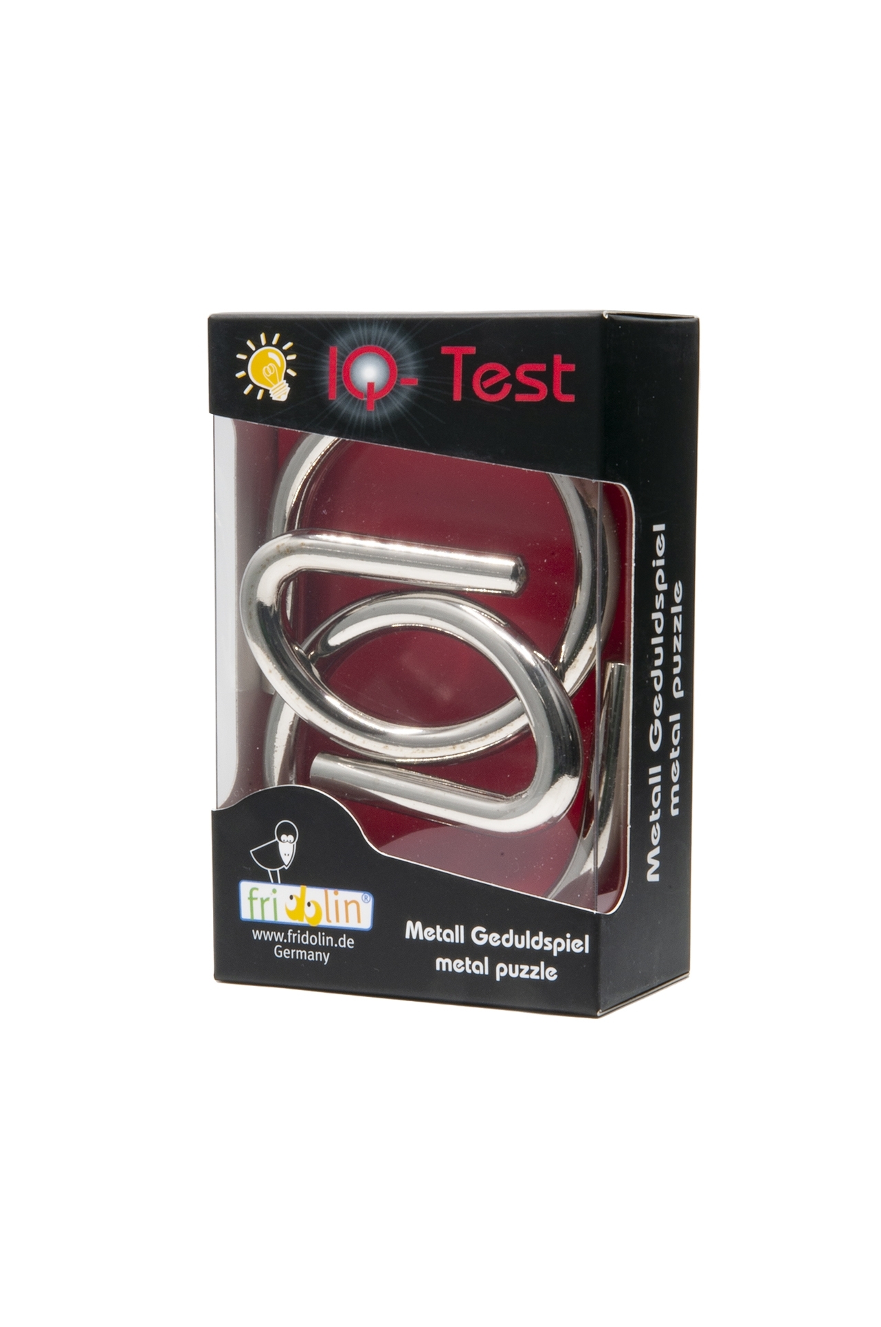 IQ-Test, Two Rings and Pin, metal