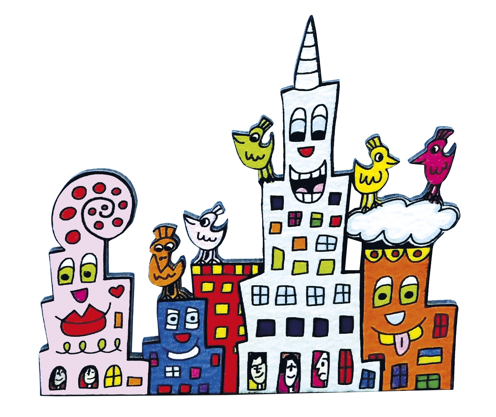 Magnet, MDF, James Rizzi, My New York City
