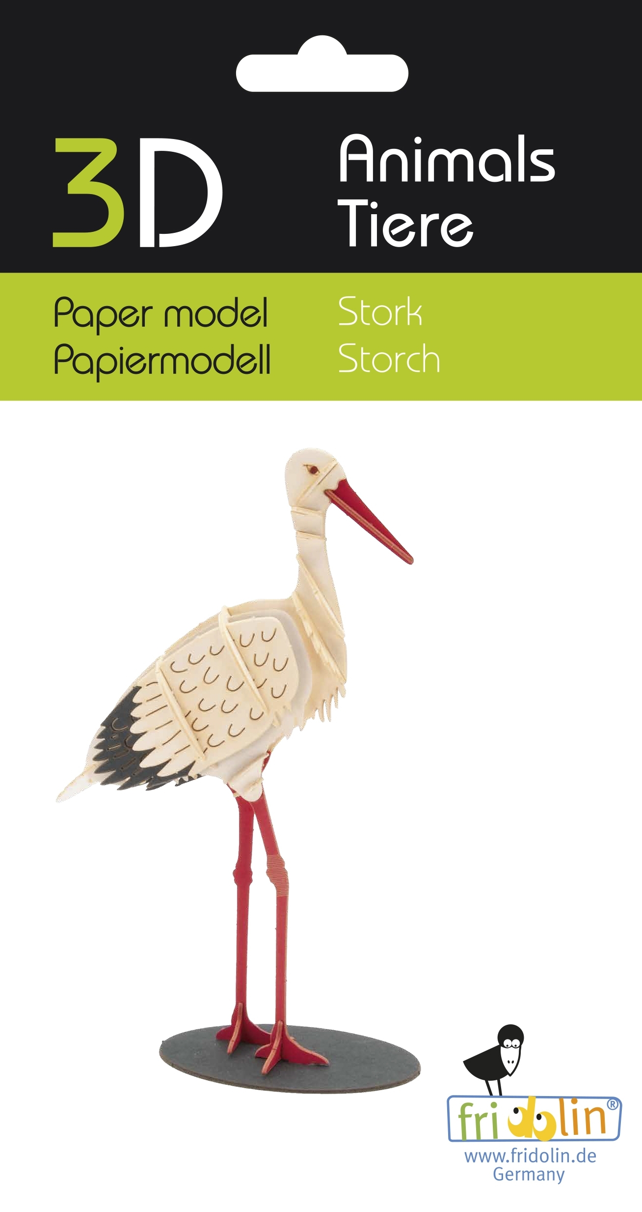 3D model, stork