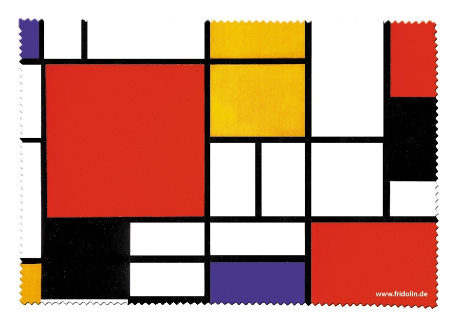 Eyeglass cleaning cloth, Mondrian Style, Bauhaus