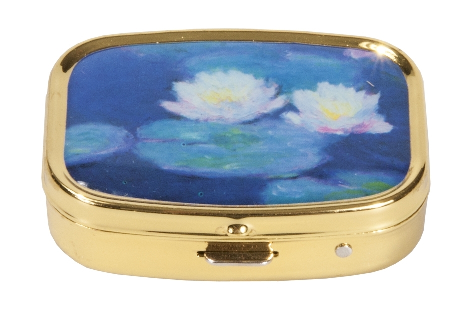 Pillbox, Monet, Water lilies