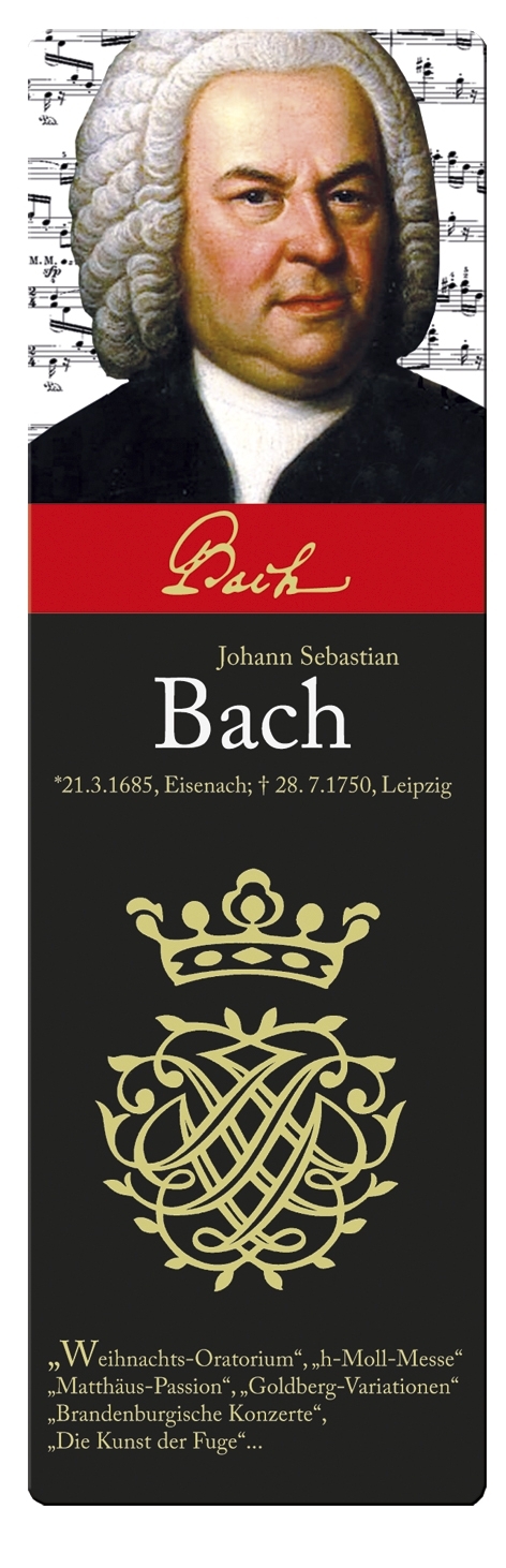 bookmark, Composers, Bach