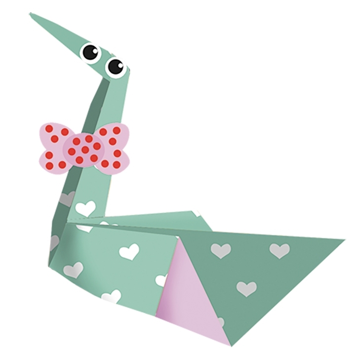 Kids-Origami, Swan 20 sheets 15x15 cm