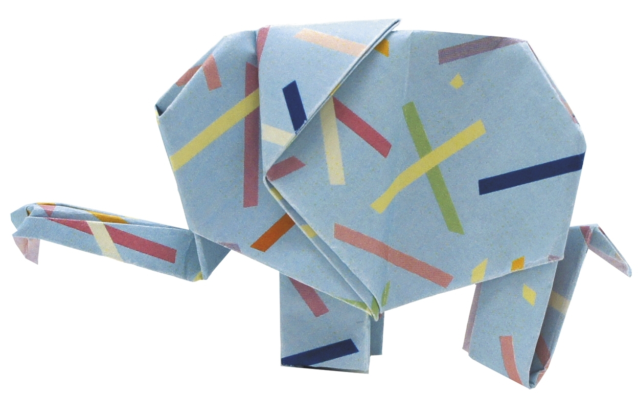 Funny Origami, Elephant, 20 sheets 20x20 cm