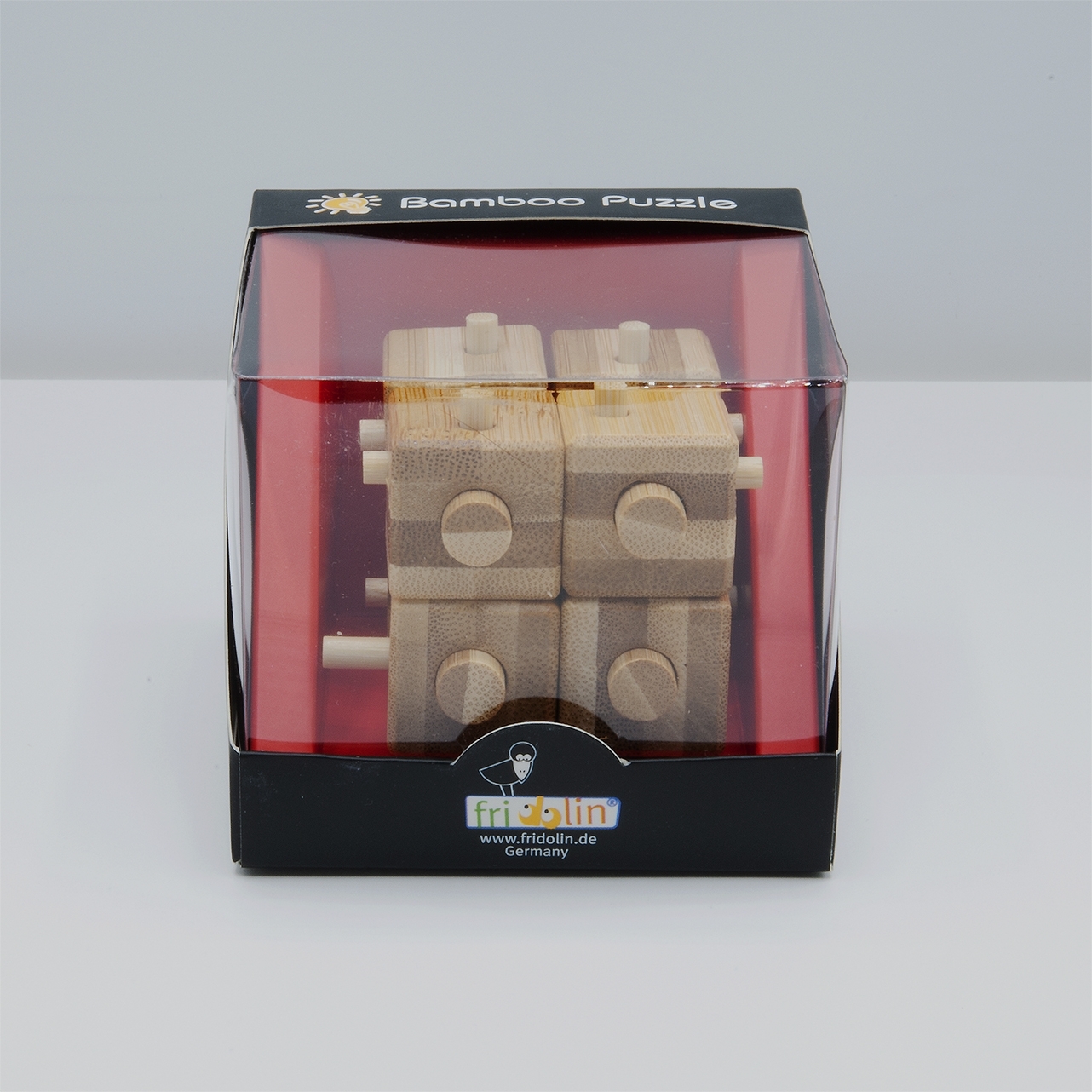IQ-Test, bamboo puzzle, Cube with Sticks