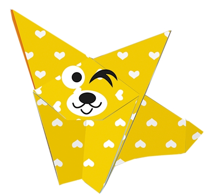 Kids-Origami, Dog 20 sheets 15x15 cm