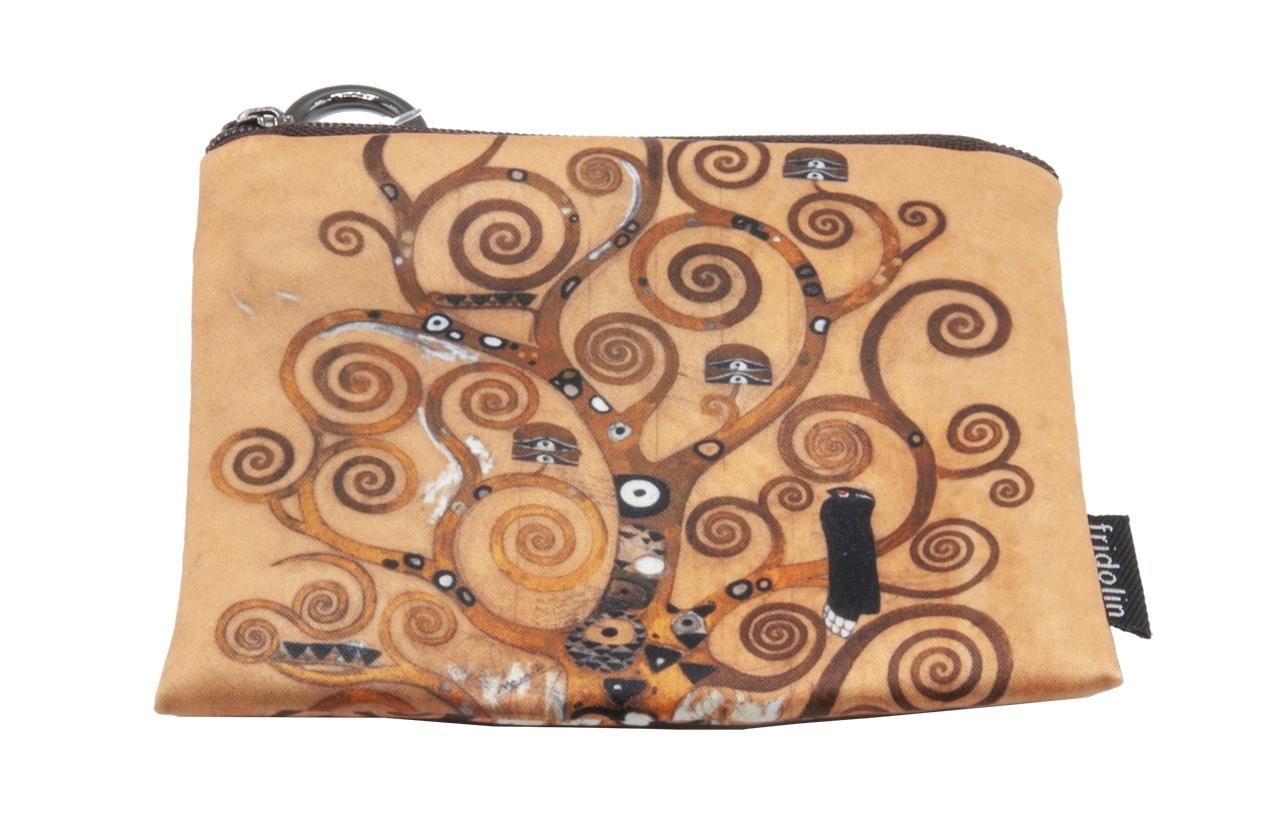 mini purse with zip, Klimt, Tree of Life