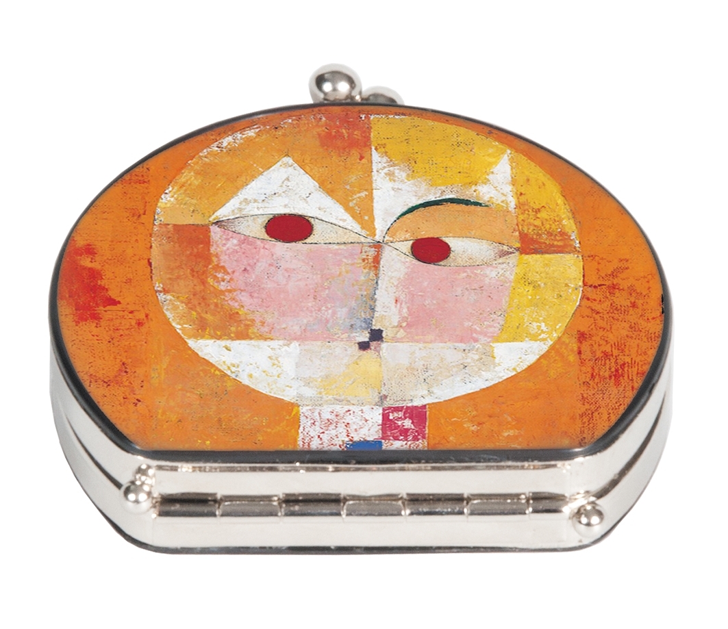 Pocket mirror, Paul Klee, Senecio,  textile