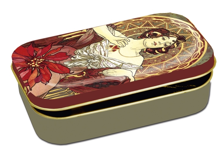 art box, Art Nouveau, Jacqueline, metal