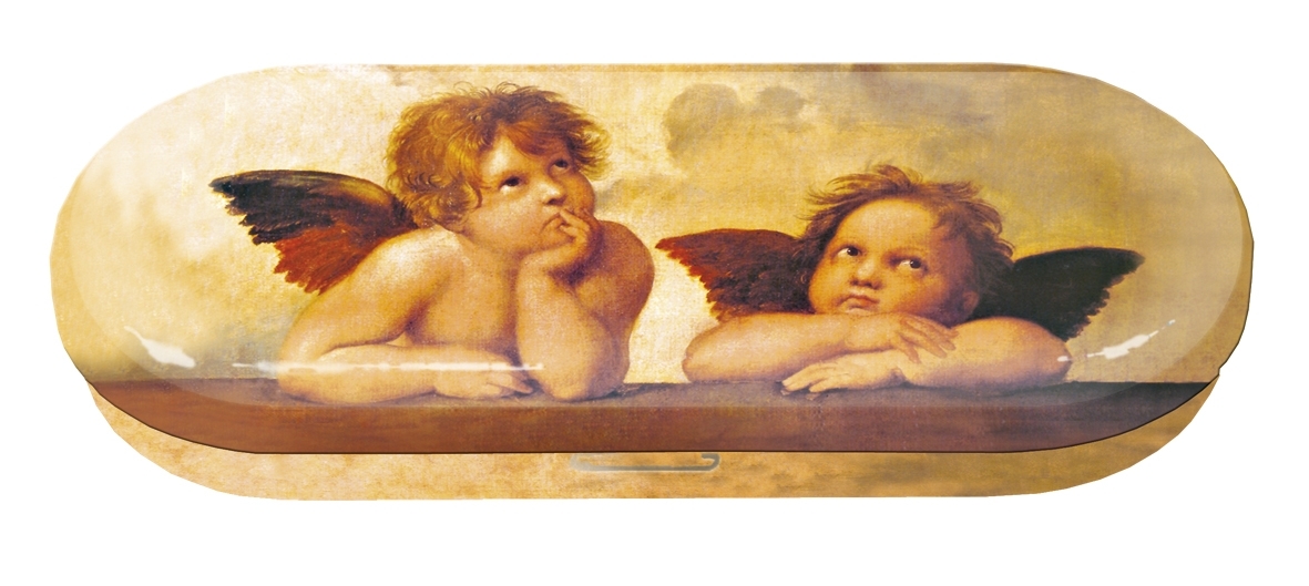 Spectacle case, Raffael, Angels, metal